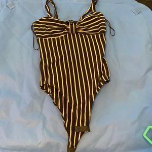 5 for$30 Black and white stripe bodysuit